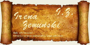 Irena Zemunski vizit kartica